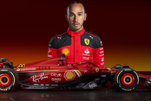 Ferrari's odd handling of the Hamilton-shaped shadow at its launch