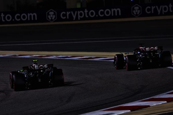 Lewis Hamilton and George Russell, Mercedes, F1