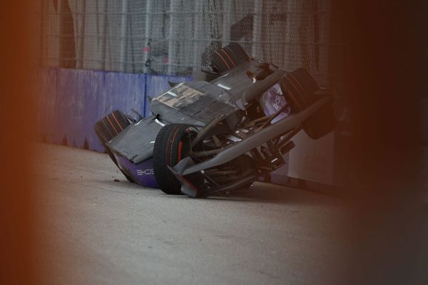 Pascal Wehrlein crash, Formula E