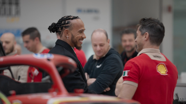 Lewis Hamilton makes first visit to Ferrari F1 factory