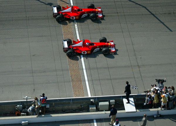 F1 podcast: Schumacher's mysterious Indy finish line farce