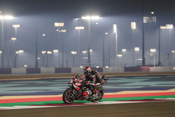 Martin's first day back shows how far off he and Aprilia are