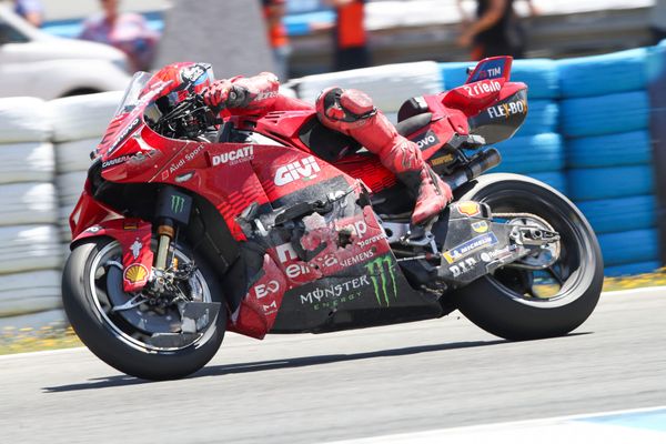 Marc Marquez crashes, Alex Marquez into MotoGP lead with first win