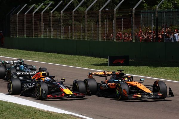 Oscar Piastri, Max Verstappen and George Russell, F1
