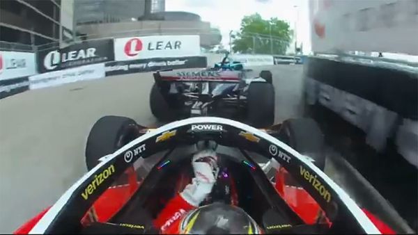 Power rams Kirkwood in outrageous IndyCar practice incident