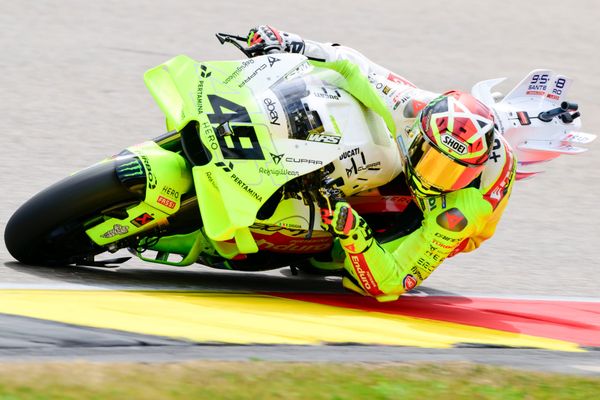 Surprise pacesetter at end of MotoGP's German GP practice day