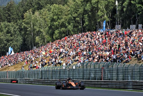 What happened in sole Spa F1 practice session