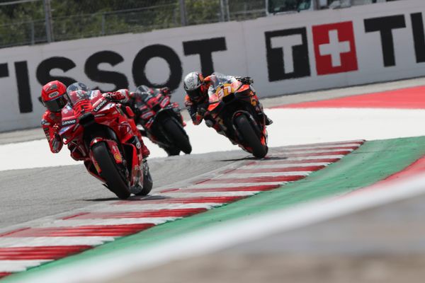 Marquez wins sixth straight MotoGP sprint after Bagnaia start drama