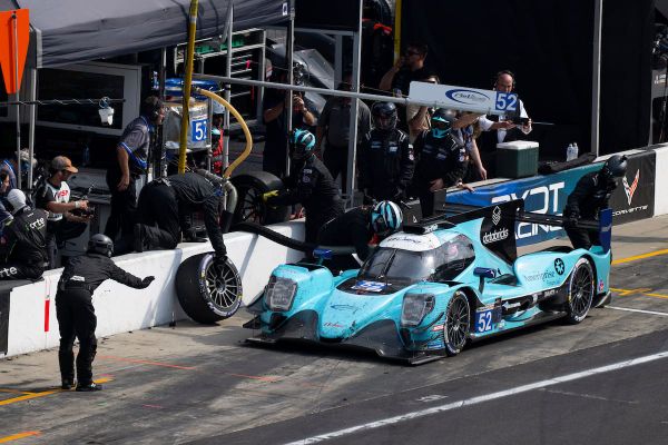 Logan Sargeant, Benjamin Pedersen and Naveen Rao, IMSA