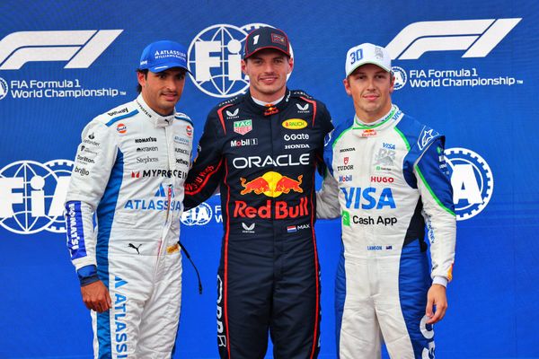 Verstappen beats Sainz to pole in chaotic, crash-filled Baku F1 qualifying