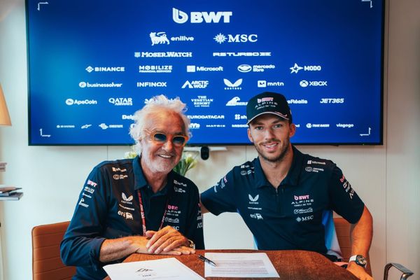 Flavio Briatore and Pierre Gasly, Alpine, F1