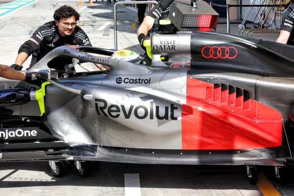 First look at Audi's dramatic new sidepods in F1 testing