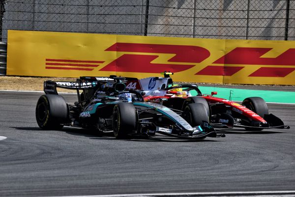 Russell wins China sprint after big Ferrari battle