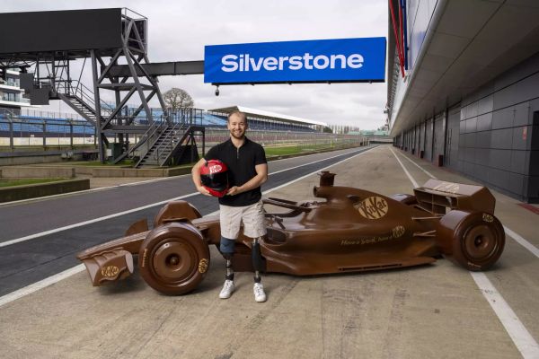 KitKat creates life-sized chocolate F1 car to mark new partnership