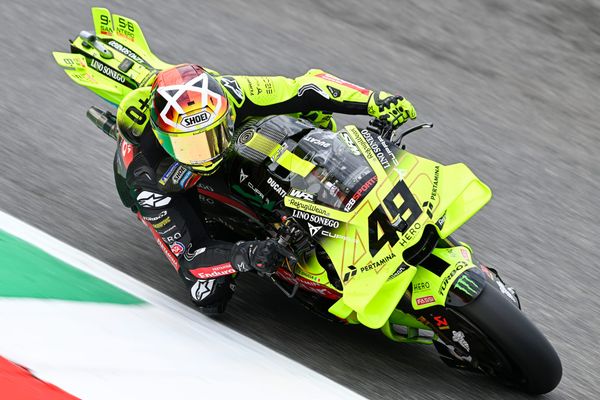 What happened in damp first MotoGP Mugello practice