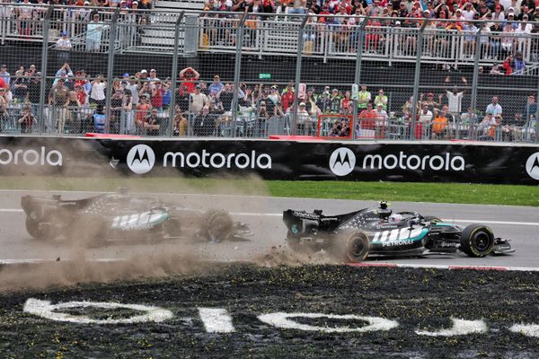 George Russell and Kimi Antonelli, Mercedes, F1