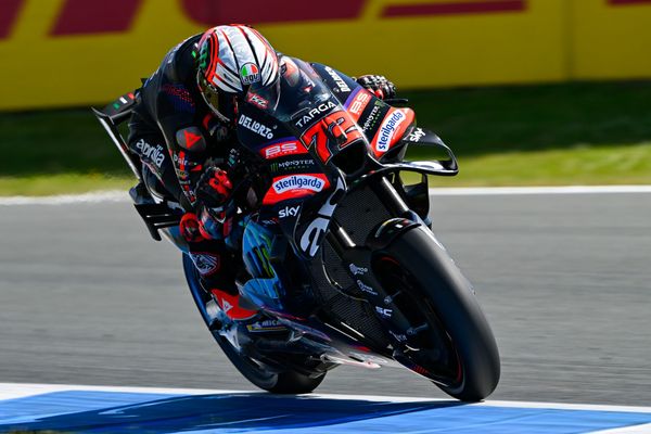 Aprilia makes strongest start at Assen as Marquez crashes