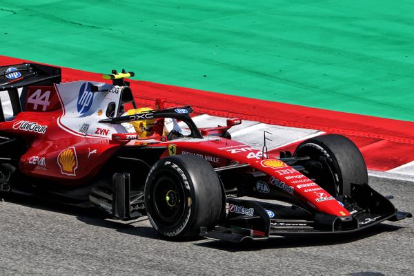 Hamilton takes first Ferrari win as Russell wilts & Antonelli retires
