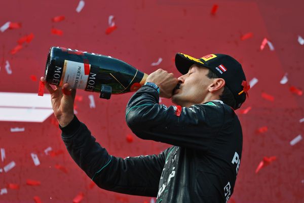 Russell resists Verstappen for first victory since season opener