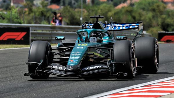 B-spec Aston Martin causes red flag in F1 practice debut