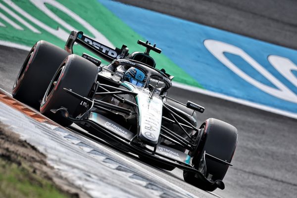 The warning for Mercedes in its Zandvoort data