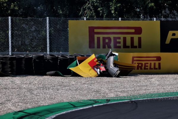 Italian GP red-flagged after huge Leclerc crash