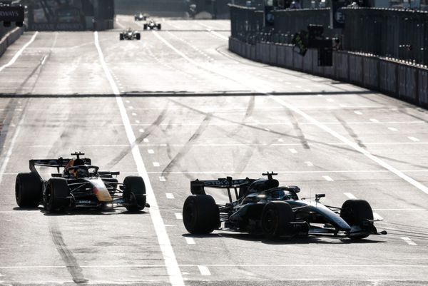 Russell denies Verstappen in Azerbaijan GP punctuated by two safety cars