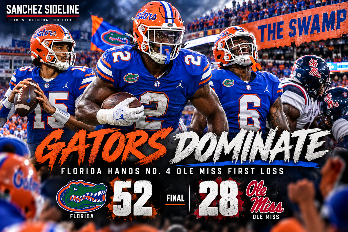 Florida Runs Through No. 4 Ole Miss, Stays Undefeated With 52–28 Win