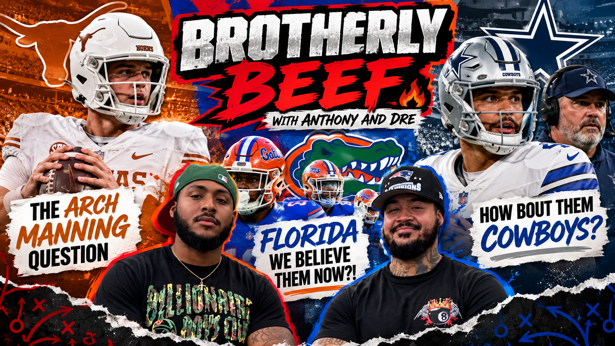 🥩 BROTHERLY BEEF: Arch Manning, Florida’s Rise and Another Dallas Heartbreak