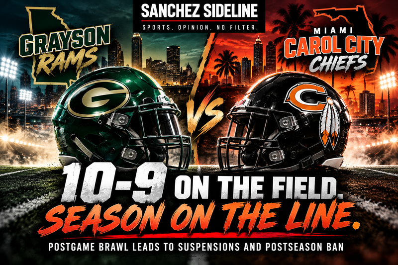 ONE-POINT LOSS, SEASON-ENDING CONSEQUENCES: Grayson–Carol City Brawl Leads to Playoff Ban and 19 Player Suspensions