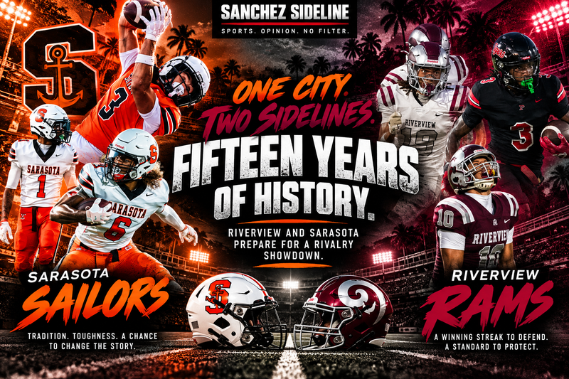 One City. Two Sidelines. Fifteen Years of History: Riverview and Sarasota Prepare for a Rivalry Showdown