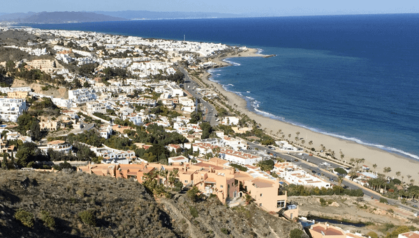 Mediterranean coastline with white and pastel houses - Moral Letters to Lucilius