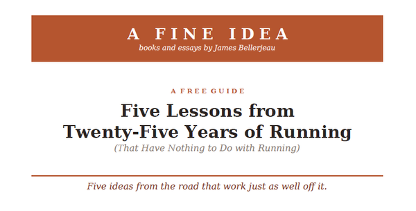 Cover of the free guide "Five Lessons from Twenty-Five Years of Running"