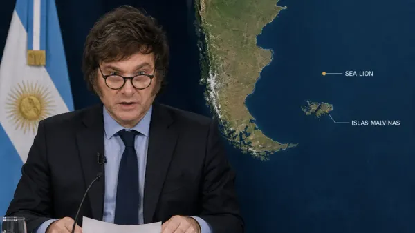 Milei anunció sanciones por el petróleo en Malvinas y el Reino Unido rechazó el planteo