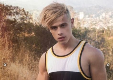 Handsome boys playing or performing