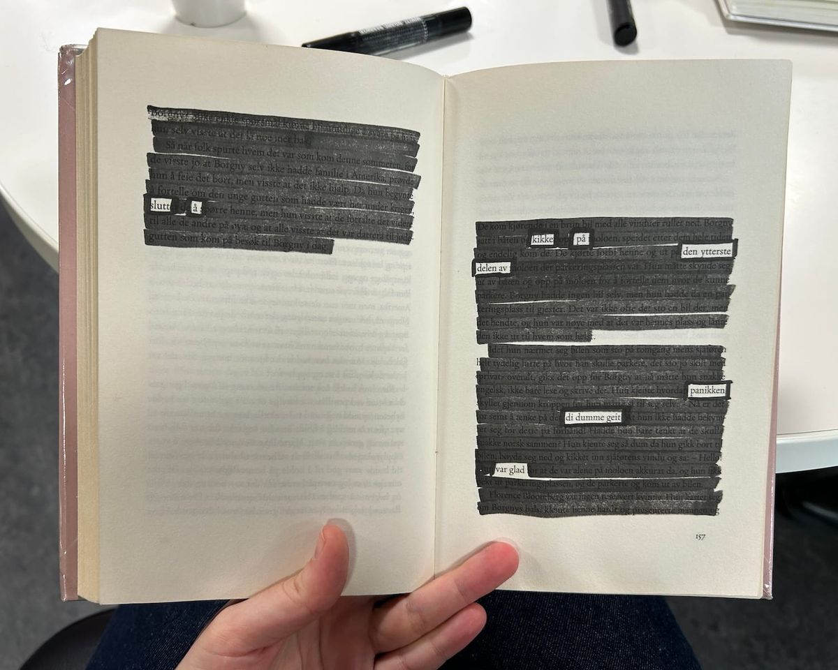 Blackout-dikt, czyli Dzień Poezji (21.03) w Asker