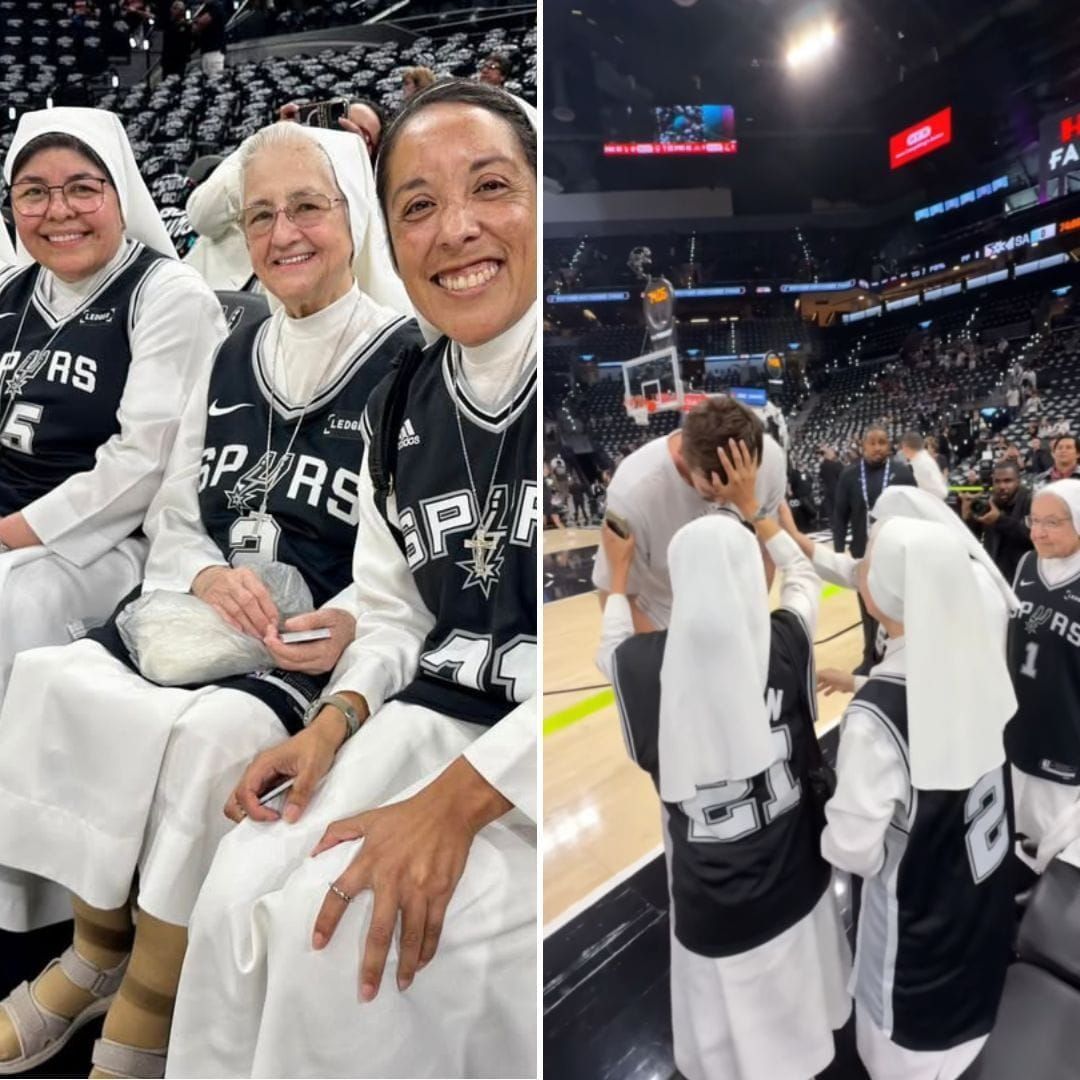 Religiosas veem seu time de basquete favorito ao vivo e reação delas conquista a internet