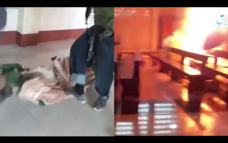 Vídeo mostra terroristas do Estado Islâmico destruindo Igreja nas Filipinas
