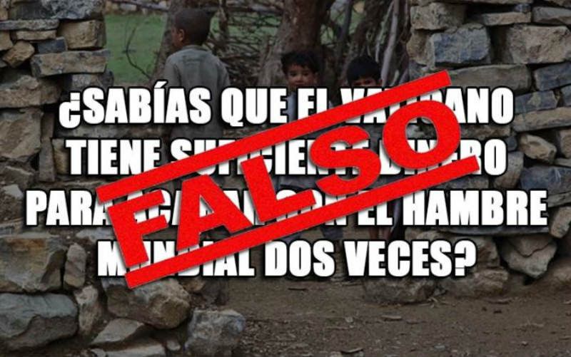 O Vaticano tem dinheiro para acabar com a fome do mundo? Desmentimos com cifras!