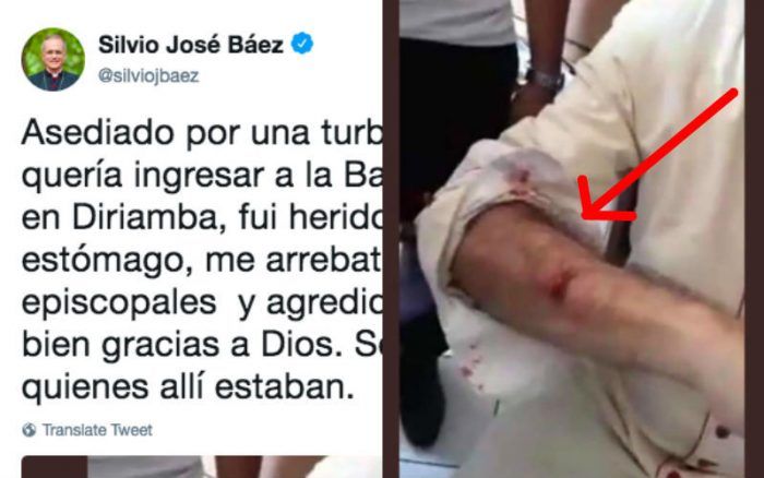 3 Bispos são agredidos por uma multidão enquanto defendem uma Basílica no Nicarágua