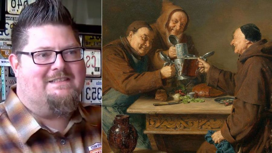 Este homem consumirá apenas cerveja durante a quaresma por causa de jejum criado por monges