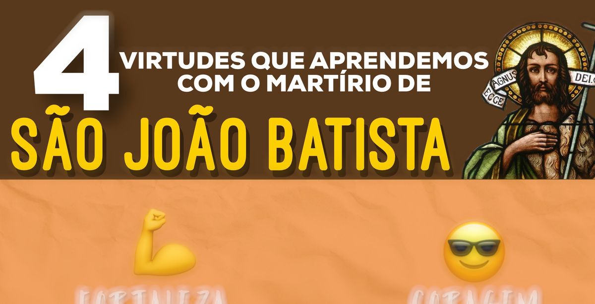 4 virtudes que aprendemos com o martírio de São João Batista