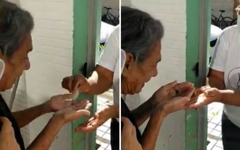 [Vídeo] Reação de idosa ao comungar depois de 5 meses comove a internet