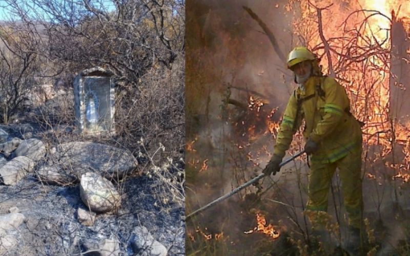 Imagem de Nossa Senhora fica intacta após incêndio de grandes proporções