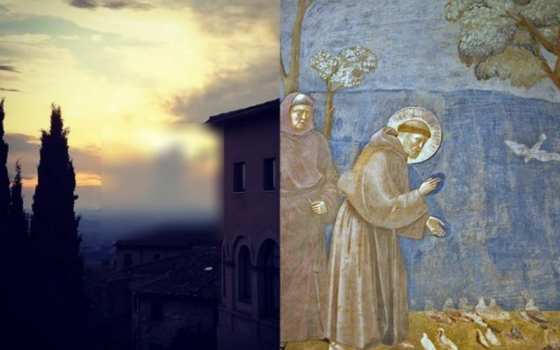 Uma imagem de São Francisco apareceu no céu de Assis?