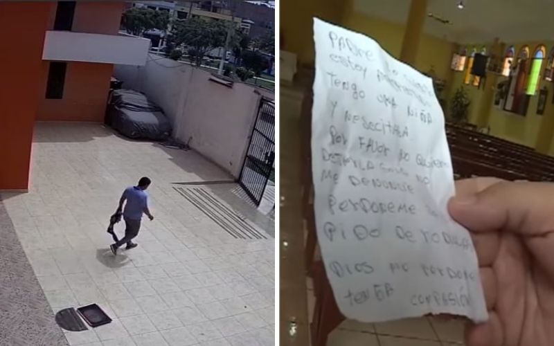 Homem rouba cálice de ouro de paróquia, mas se arrepende e devolve com uma carta