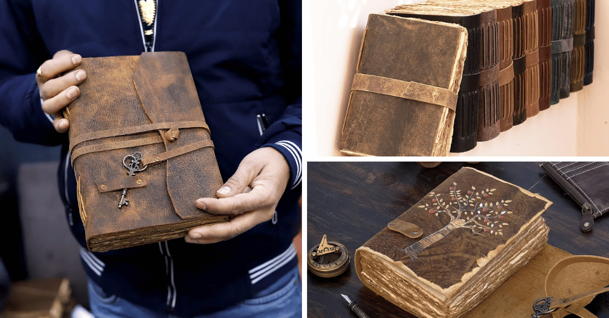 Travel Back In Time With The Elegance Of These Vintage Leather Journals