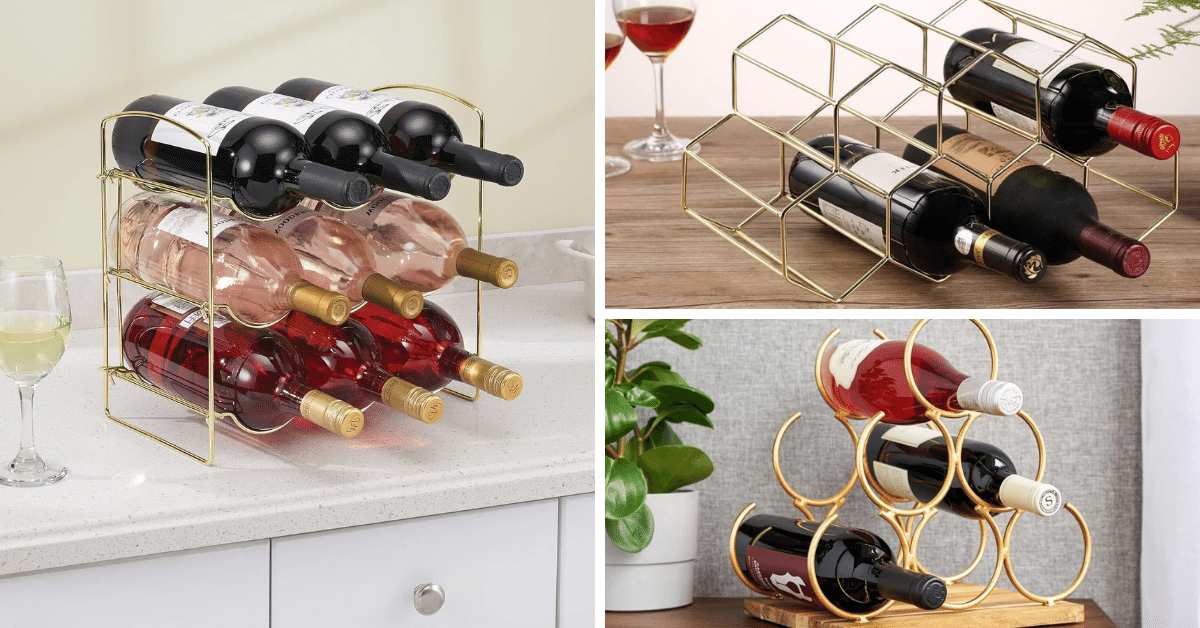 Uncover The 5 Most Glamorous Gold Wine Racks On The Market!