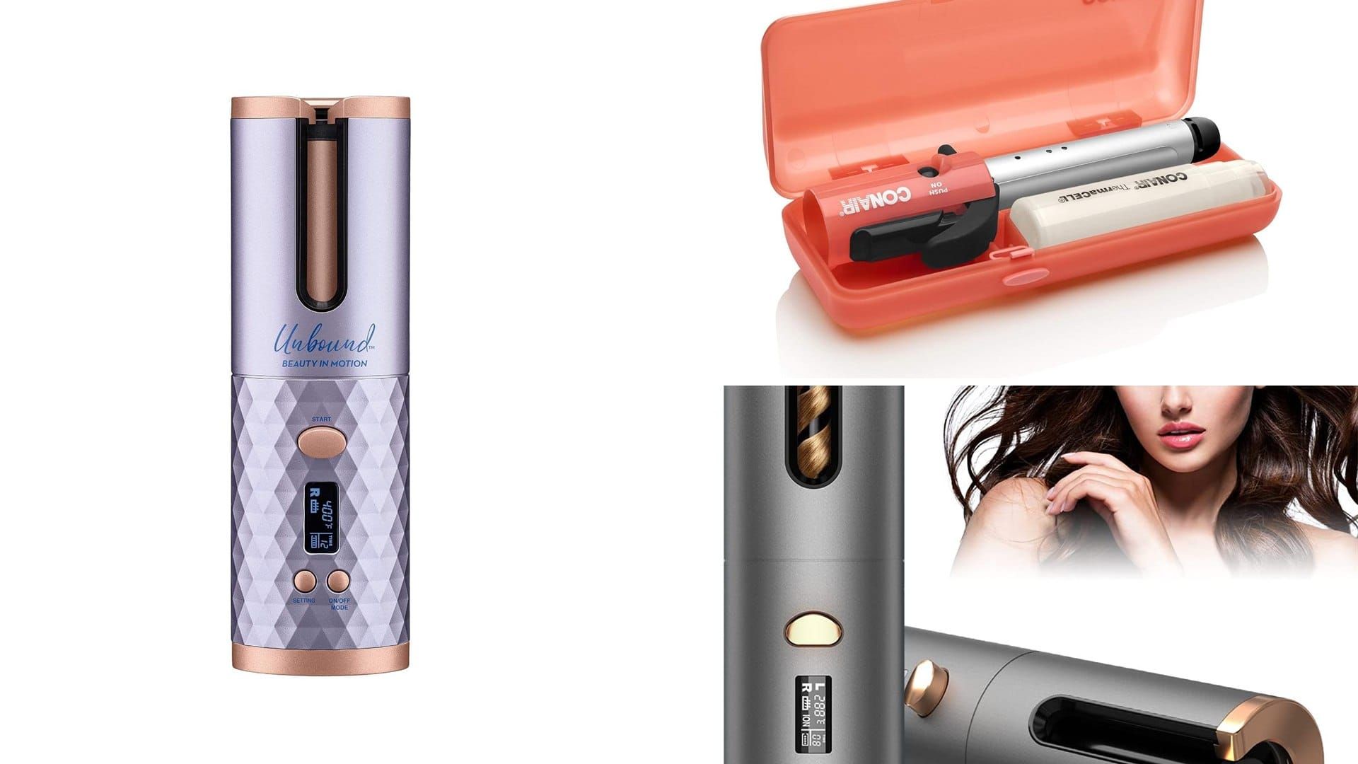 Cordless auto curler and butane curling iron