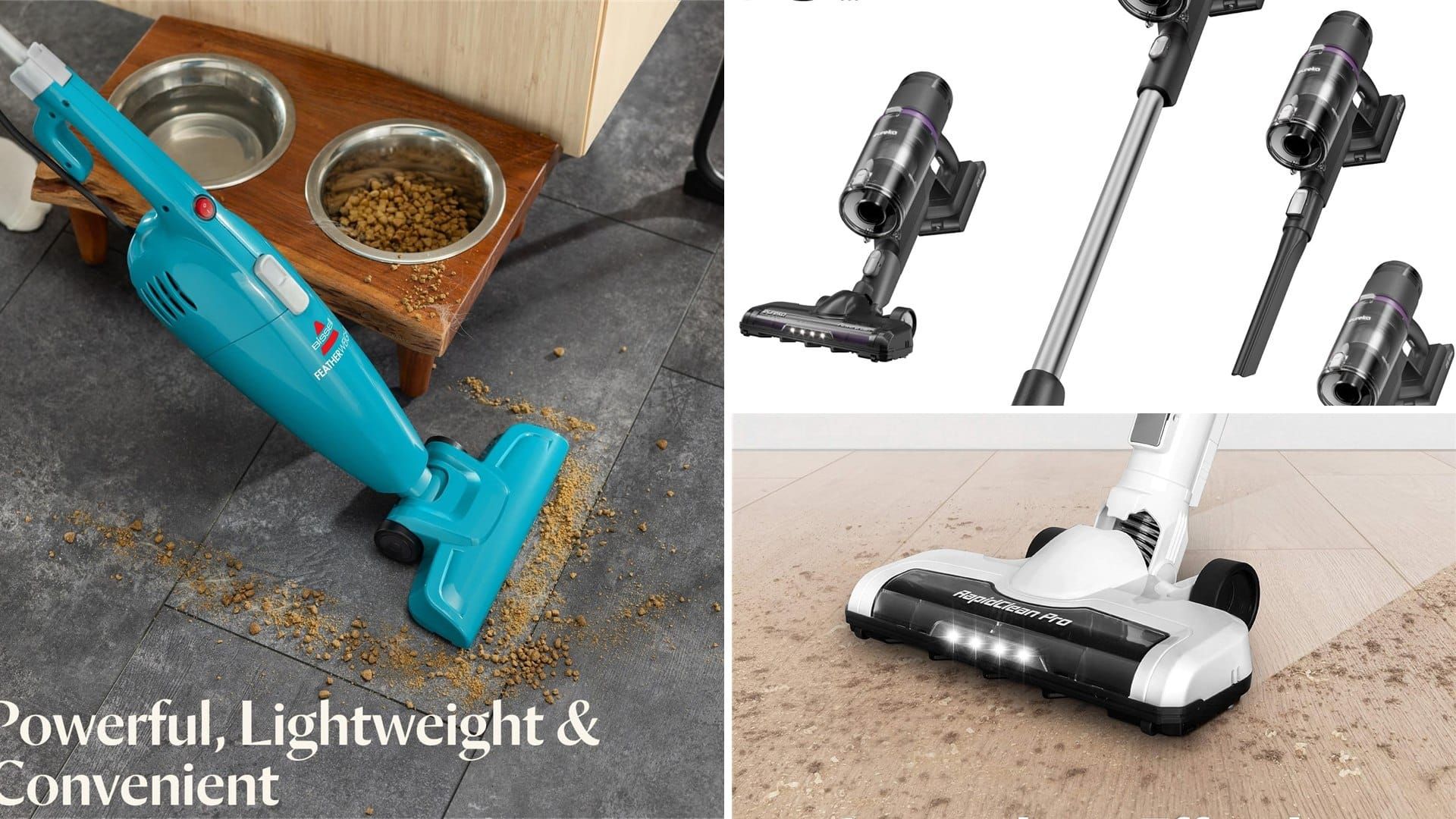 Lightweight stick vacuums and a robot vacuum